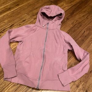 Lululemon scuba full zip hoodie velvet dust size 8